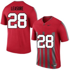 Men's Ohio State Buckeyes #28 Jordan Leasure Throwback Nike NCAA College Football Jersey Breathable RYE5044YK